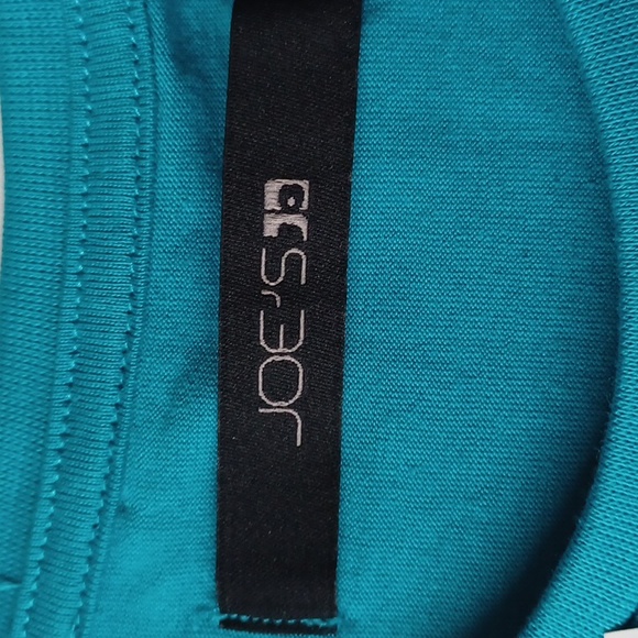 Joe's Jeans Turquoise Cotton Tee NEW- Sz. Med - Picture 4 of 9